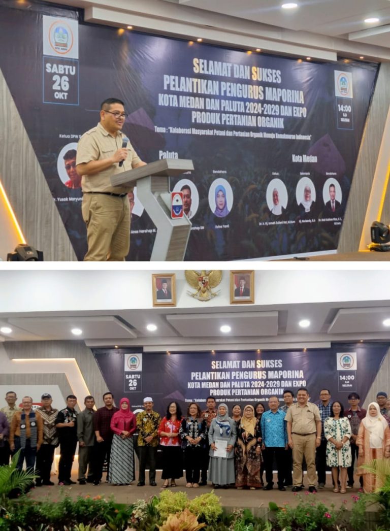 Lantik Pengurus Maporina Medan dan Paluta Parlindungan Ajak Maporina Sukseskan Program Pemerintah