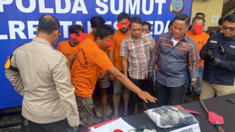 Polrestabes Medan Tangkap Sembilan Dalang Curanmor, Tiga Ditembak