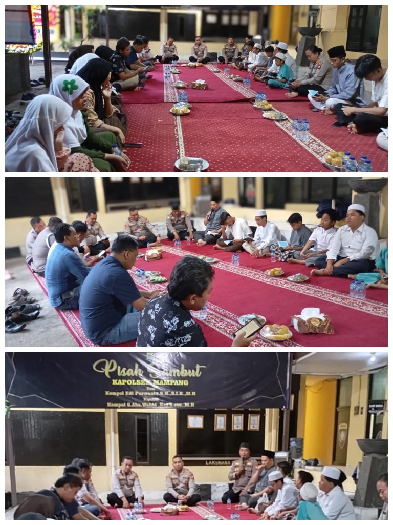 Kapolsek Mampang Gelar Santunan Anak Yatim di Polsek Mampang