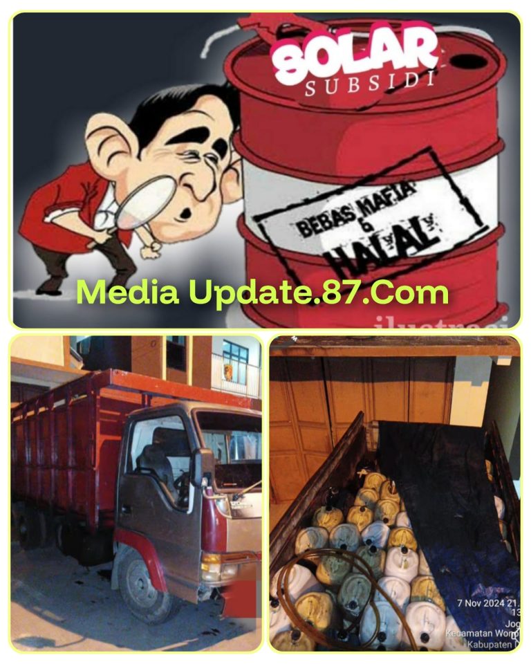 P0LRI TINDAK TEGAS PENYALAHGUNAAN SOLAR BERSUBSIDI , POLRES DEMAK AMANKAN RIBUAN LITER SOLAR SEBAGAI BARANG BUKTI