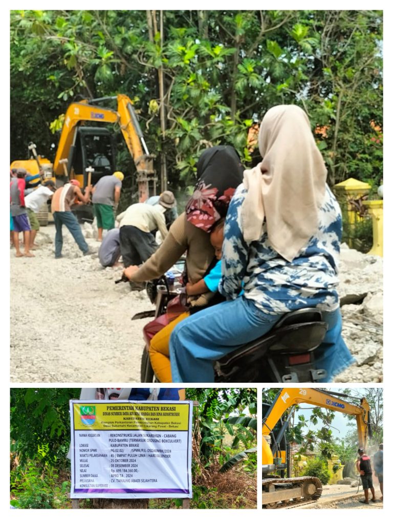 Warga Ambil Patahan Beton Tanpa Hiraukan Keselamatan, Kinerja Pengawas Pekerjaan Dipertanyakan*