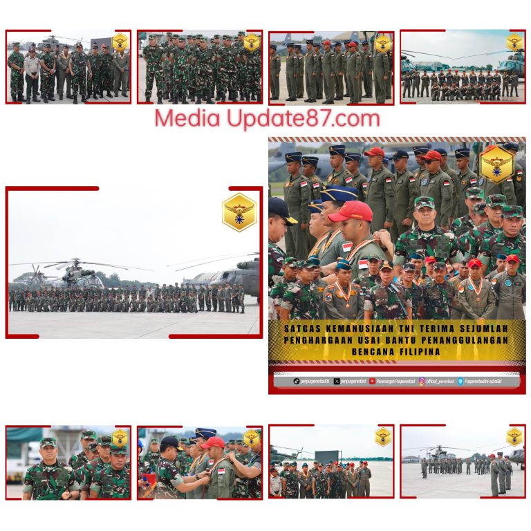 Panglima TNI Terima Satgas TNI Penanganan Badai Kristine Filipina, Crew TNI AU dan TNI AD Raih Penghargaan