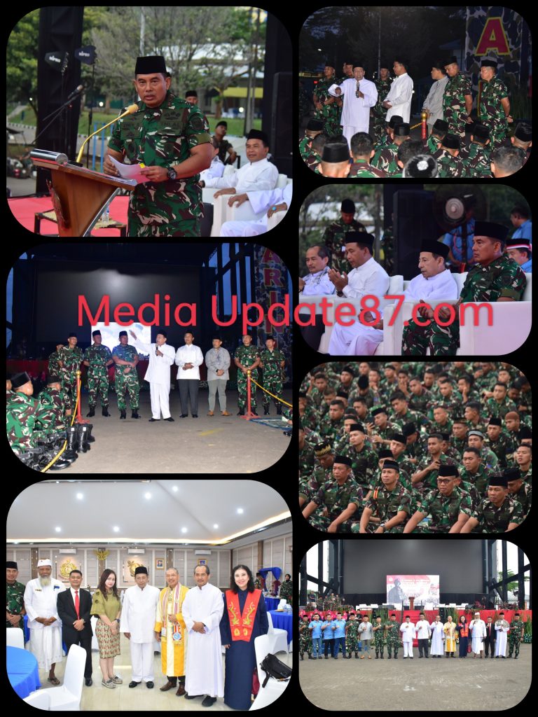 KORPS MARINIR GELAR SHOLAWAT DAN DOA LINTAS AGAMA MENYONGSONG HUT KE-79 KORPS MARINIR.