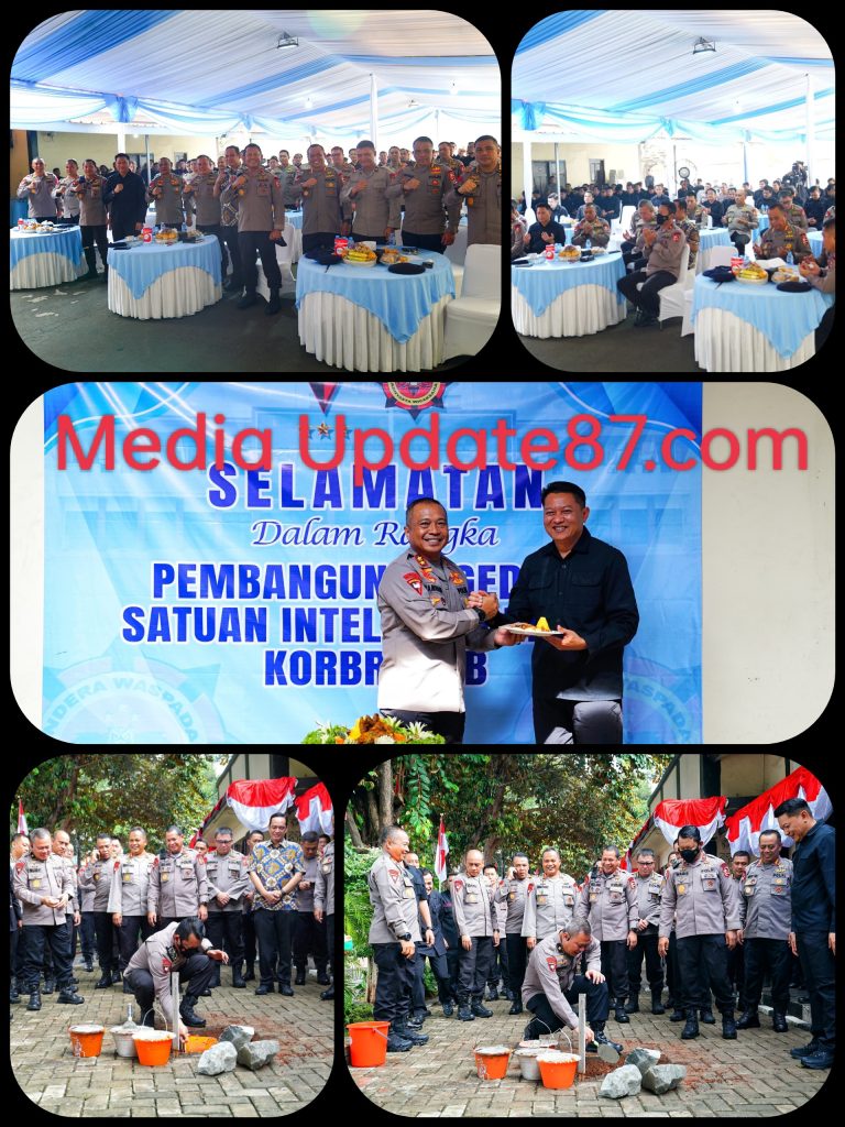 *Peletakan Batu Pertama, Pembangunan Kantor Satuan Intelijen Brimob Korbrimob Polri Dan Acara Selamatan*
