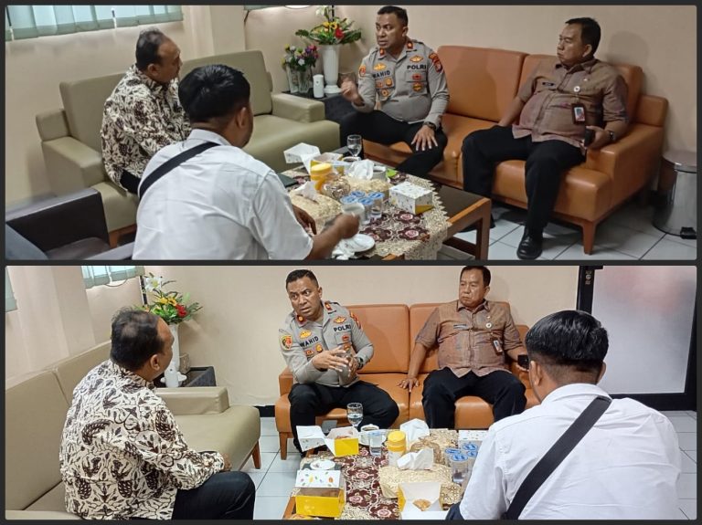 Kunjungan Kapolsek Mampang Prapatan ke Kantor Kecamatan Mampang Prapatan