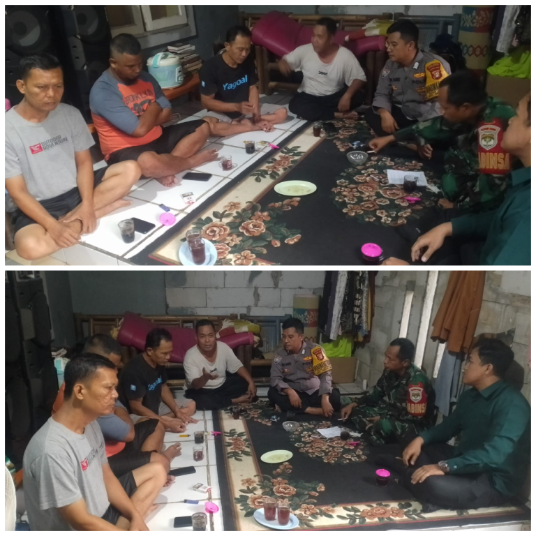 Menjaga Kondusifitas Wilayah, Polsek Serang Baru Giat Colling system Antisipasi Guantibmas