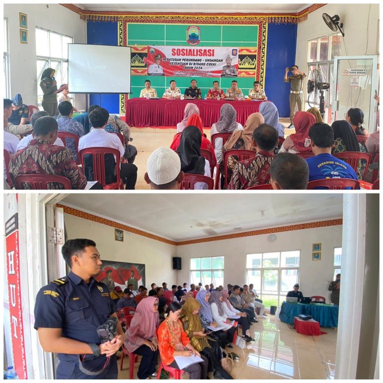 Sosialisasi Peraturan Perundang-Undangan Bidang Cukai Tahun 2024 di Kabupaten Lampung Selatan