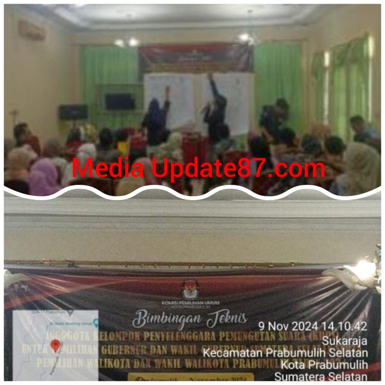 KPU Prabumulih Menggelar Pemilihan Calon gubernur dan wakil gubernur Serta pemilihan walikota dan wakil walikota di kelurahan sukaraja.