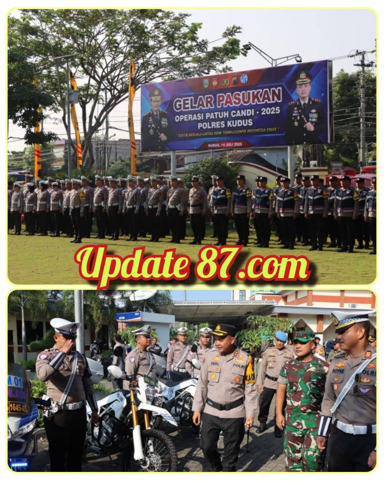 Kapolres Kudus Pimpin Apel Gelar Pasukan Operasi Patuh Candi 2025, Dorong Kesadaran Tertib Berlalu Lintas