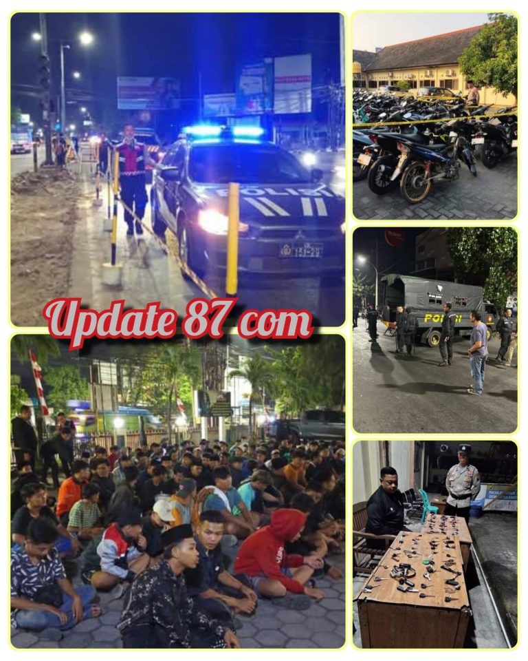 Ops Patuh Candi 2025: Polrestabes Semarang Tindak 77 Kendaraan Pelanggar di gJalur Rawan Balap Liar Brigjend Sudiarto