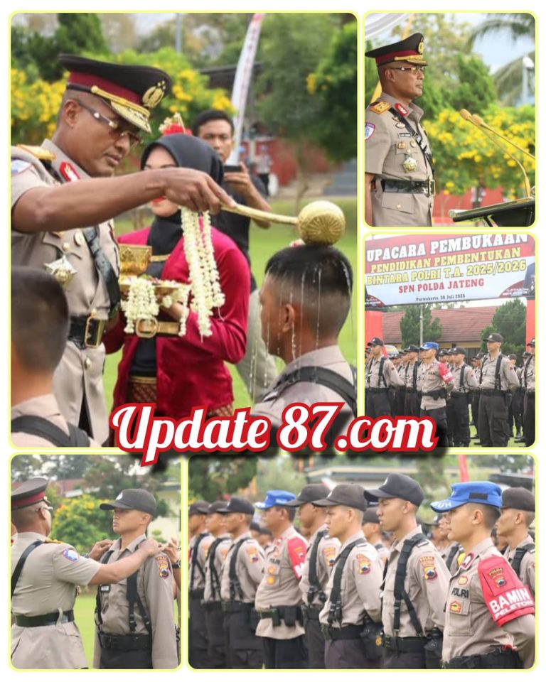 Waka Polda Jateng Buka Pendidikan Pembentukan Bintara Polri T.A 2025 di SPN Banyumas