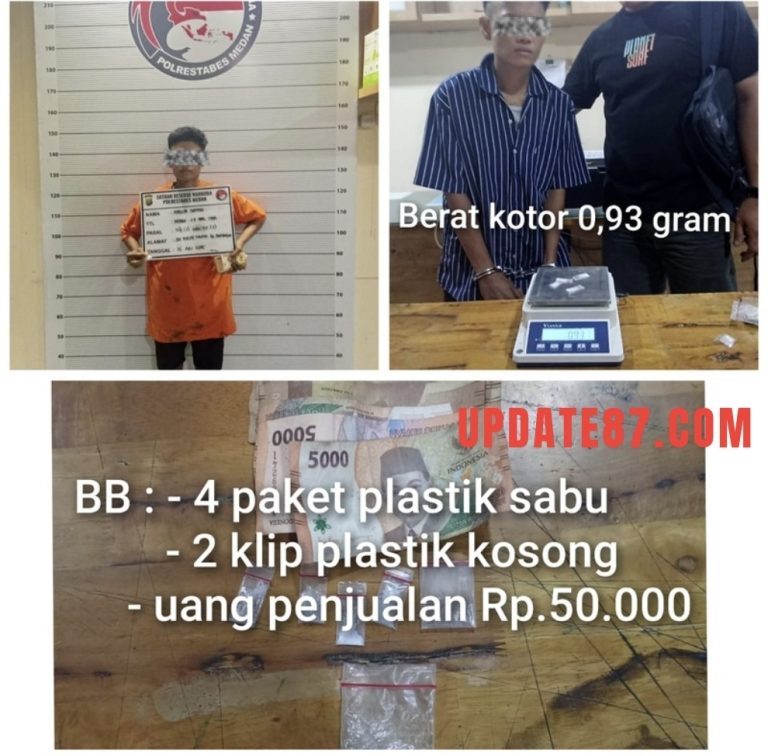 Satresnarkoba Polrestabes Medan Tangkap Terduga Pengedar Sabu