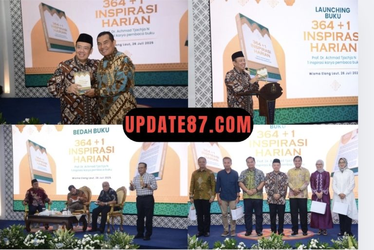 DANKORMAR HADIRI LAUNCHING BUKU 364+1 INSPIRASI HARIAN KARYA PROF. DR. KH. ACHMAD TJACHJA NUGRAHA
