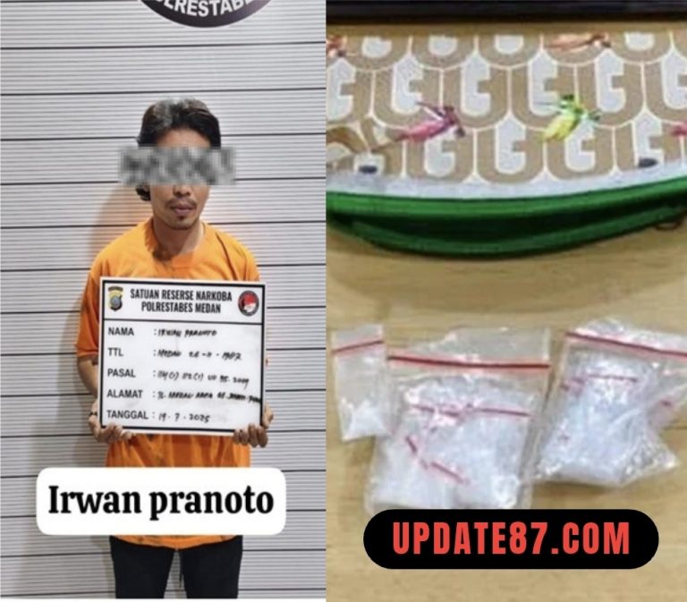 Polrestabes Medan Bekuk Pengedar Sabu di Tegal Sari I
