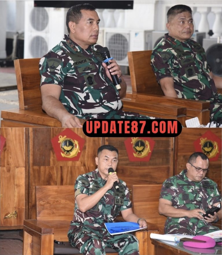 DANKORMAR BERSAMA PEJABAT UTAMA KORPS MARINIR BERSINERGI DALAM TEMU PAGI