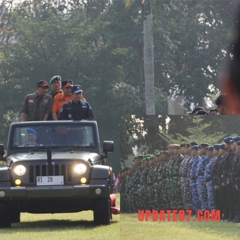 PERSONEL SATBRIMOB POLDA SUMSEL IKUTI APEL SIMULASI KESIAPSIAGAAN KARHUTLA PROVINSI SUMSEL TAHUN 2025