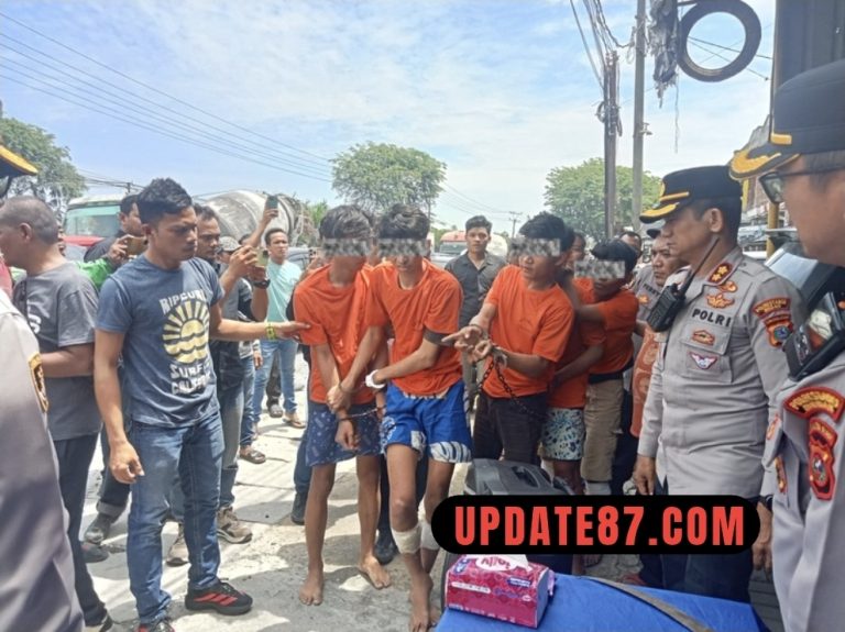 Polsek Sunggal Tangkap Komplotan Begal Sadis Kerap Beraksi di Medan-Binjai