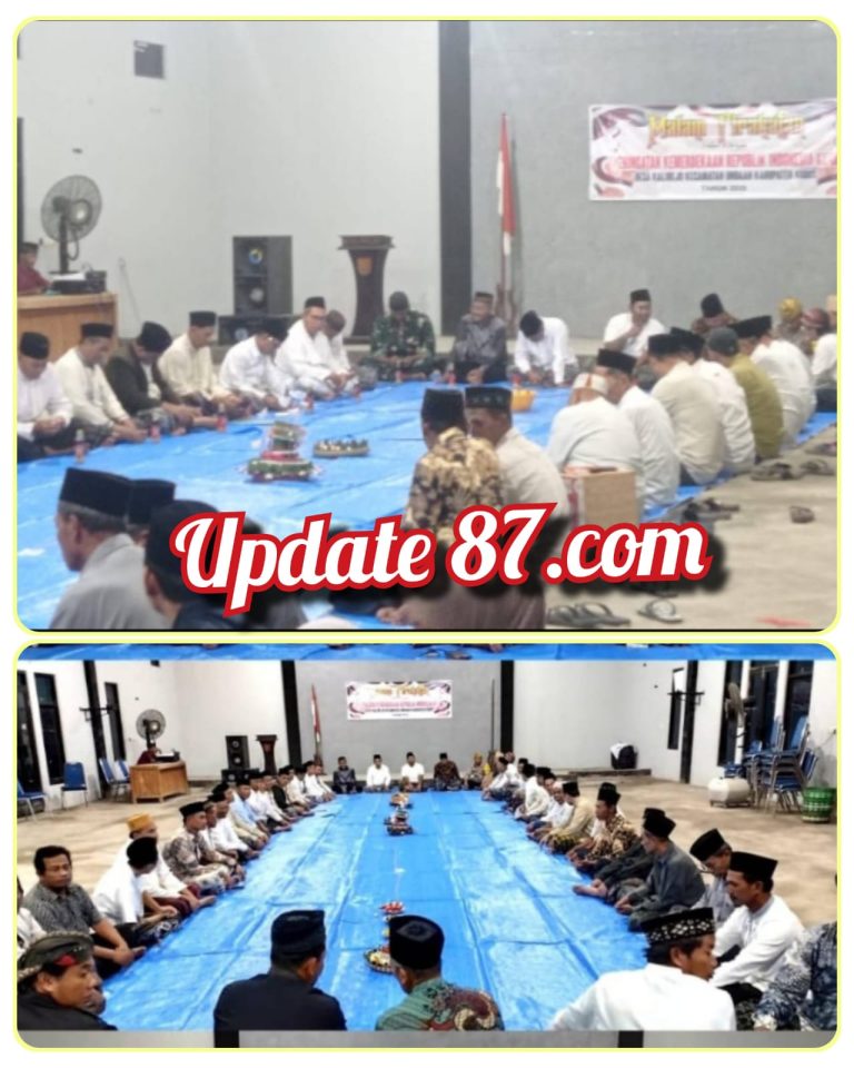 Malam tirakatan peringatan HUT kemerdekaan Republik Indonesia ke 80 di desa kalirejo undaan kudus khidmat dan meriah