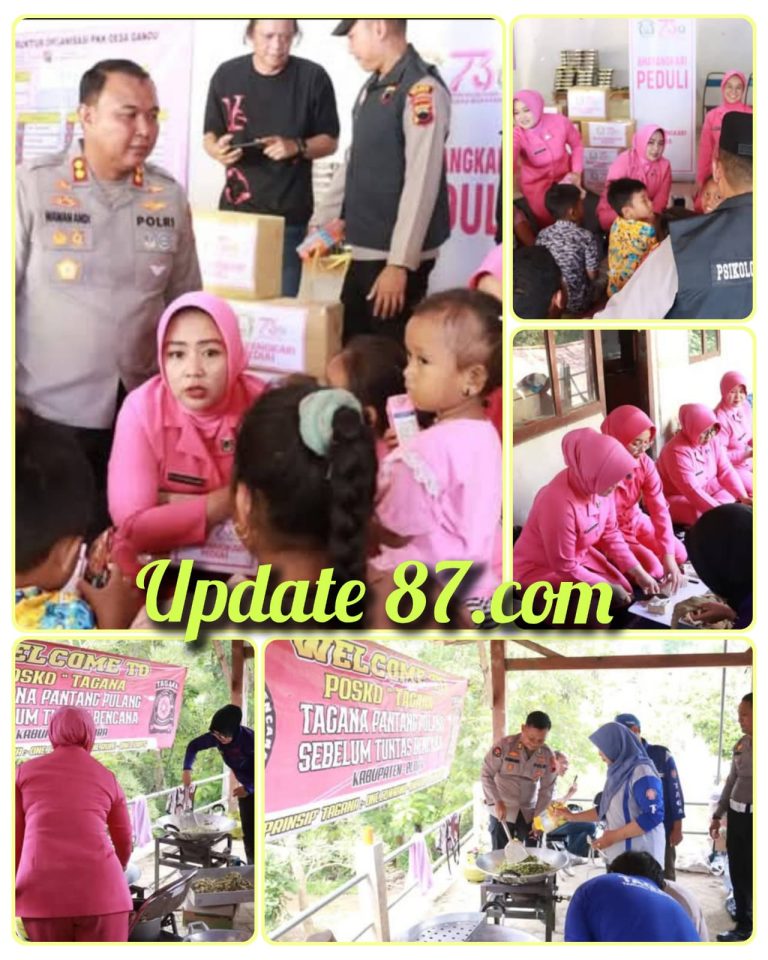 Kapolres Blora Sediakan Dapur Umum untuk Korban Kebakaran Sumur Minyak