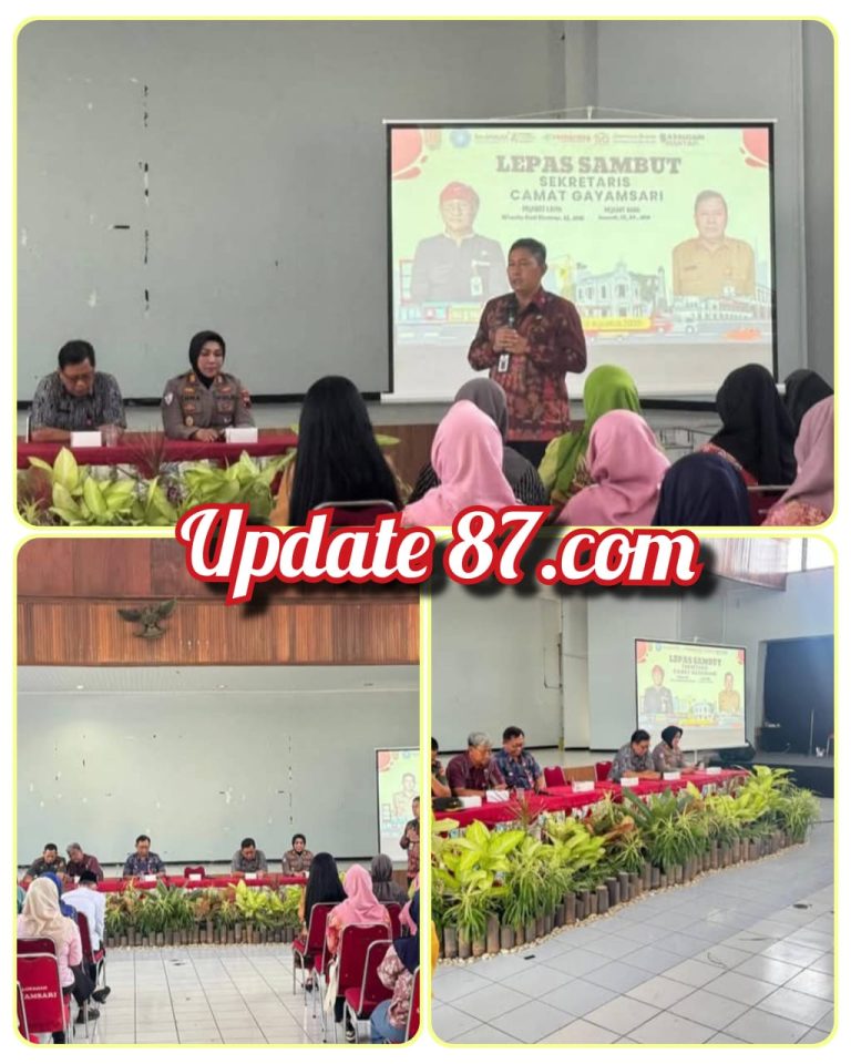 Sinergi Tiga Pilar, Kapolsek Gayamsari Dampingi Pergantian Camat dan Sekcam