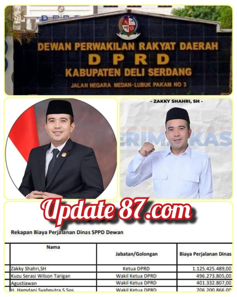 Rakyat Makin sengsara , Perjalanan Dinas SPPD Ketua DPRD Deliserdang mencapai milyaran
