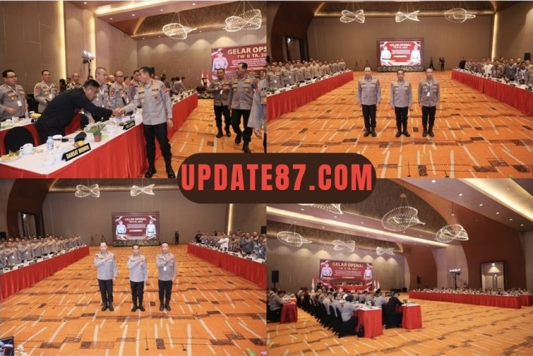 Dansat Brimob Polda Sumsel Hadiri Gelar Opsnal TW II Tahun 2025 yang Dipimpin Kapolda Sumsel
