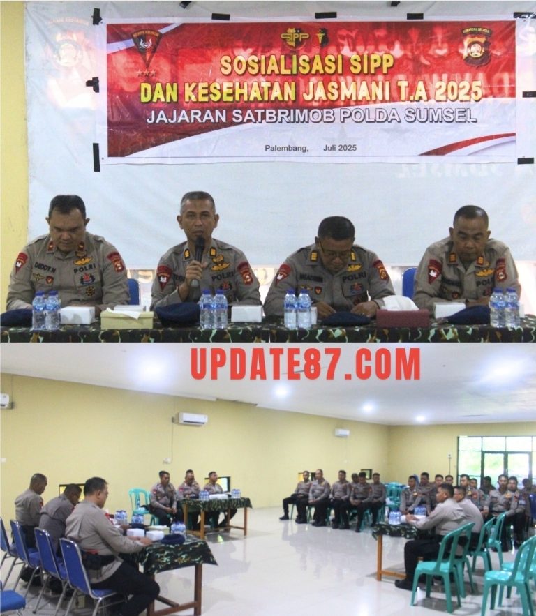 Personel Brimob Batalyon A Pelopor Terima Kunjungan Supervisi dari Satbrimob Polda