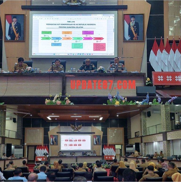 Wadansat Brimob Polda Sumsel Hadiri Rapat Persiapan HUT Kemerdekaan RI ke-80 Tahun 2025 di Graha Bina Praja