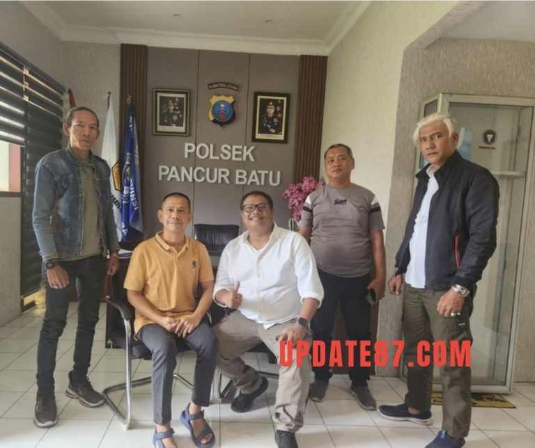 Kanit Reskrim Pancur Batu Terima Kunjungan Silaturahmi Ketua Pewarta Polrestabes Medan