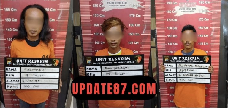 Unit Reskrim Polsek Medan Baru Tangkap Pelaku Bongkar Rumah