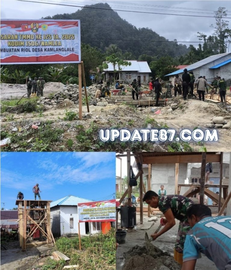 Timbulnya Semangat Gotong Royong Dari TMMD Ke-125 Kodim 1506/Namlea Di Kab. Buru Selatan