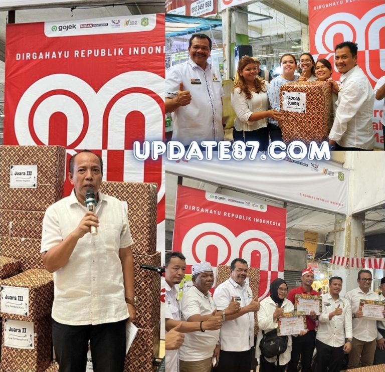 Semarak HUT ke-80 RI, PUD Pasar Medan Serahkan Hadiah Lomba, Dukung Upaya Meramaikan Pasar