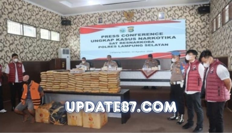 Polres Lampung Selatan Gagalkan Penyelundupan 90 Kg Ganja di Pelabuhan Bakauheni