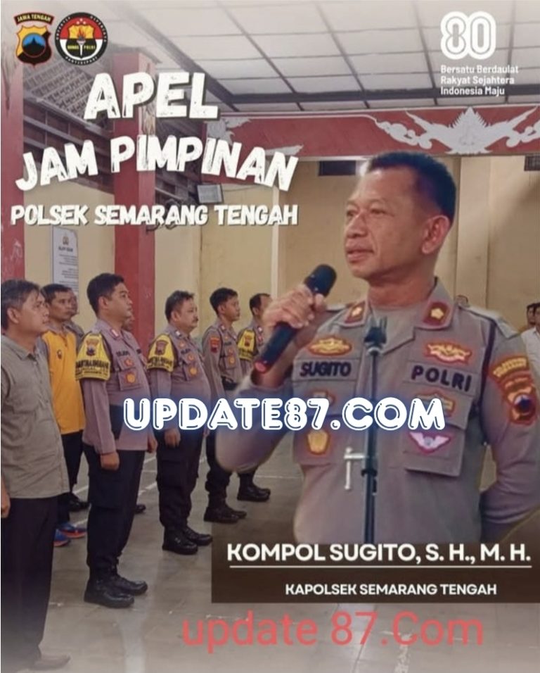 Apel Jam Pimpinan Kapolsek Semarang Tengah: Dorong Kekompakan dan Sinergitas Personel