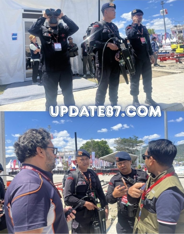 Brimob Polda Sumut Siaga Amankan Ruang Udara, Tegas Kawal Drone Liar di Event Internasional Aquabike & F1H2O 2025 Balige