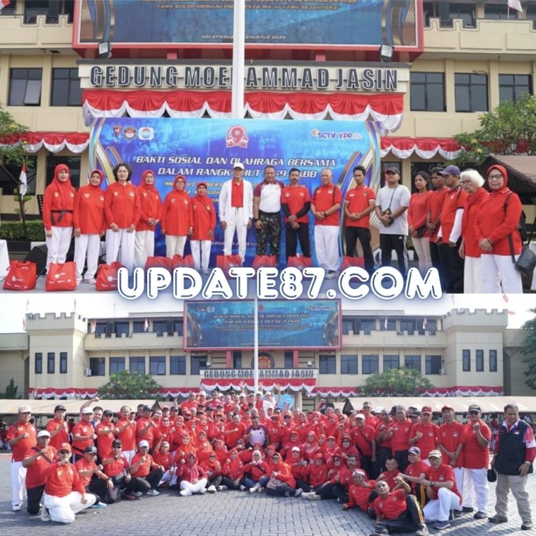 Semarak HUT Ke-9 PKBB, Dankorbrimob Polri Ikuti Bakti Sosial dan Olahraga Bersama