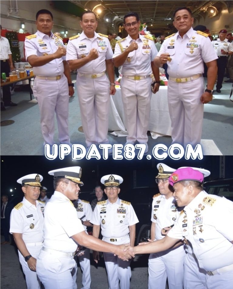 MENJAGA TALI SILAHTURAHMI KS KORMAR HADIRI JAMUAN MAKAN MALAM DI KAPAL PERANG JS OSUM