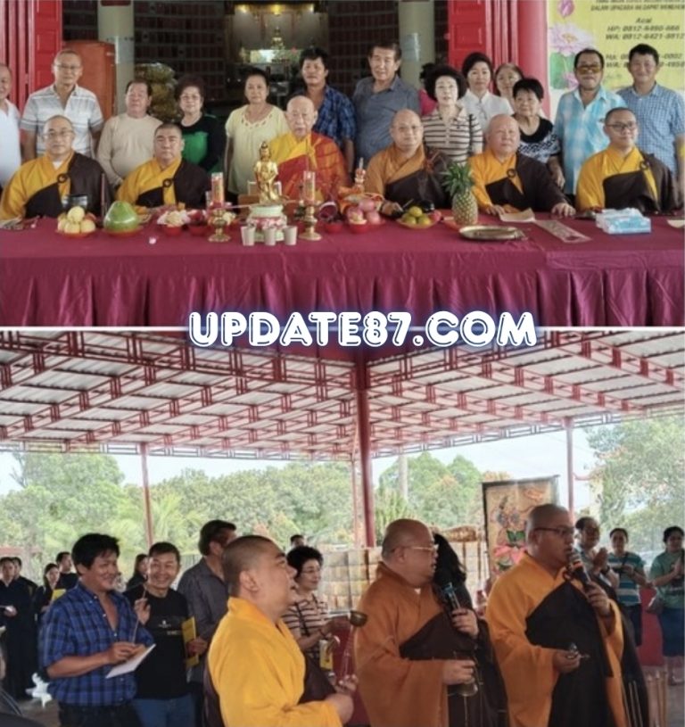 YM Bhiksu Dharma Virya Mahasthavira Pimpin Sembahyang Chau Tu di Yayasan Marga Ong