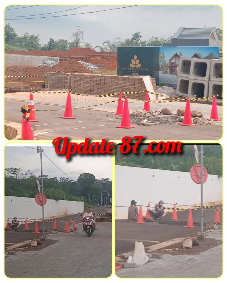 Diduga Perumahan Fasindo, membuat Gorong gorong melintas jalan tak berijin