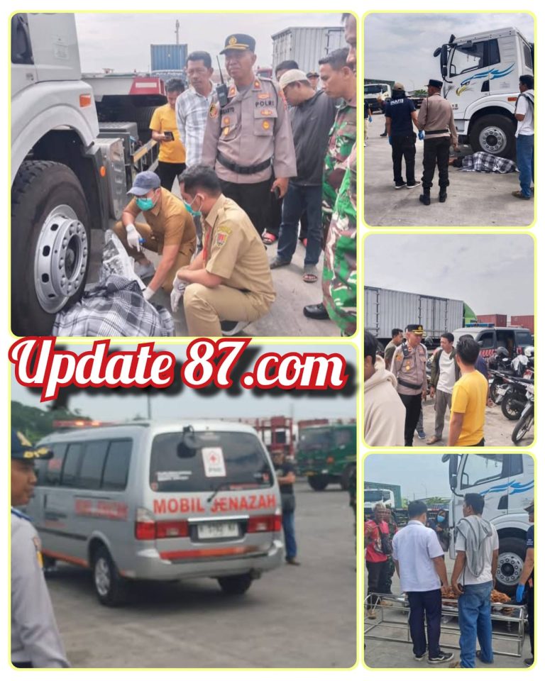 Polsek Genuk Datangi TKP Penemuan Orang Meninggal di Parkiran Truck Eks Terminal Terboyo