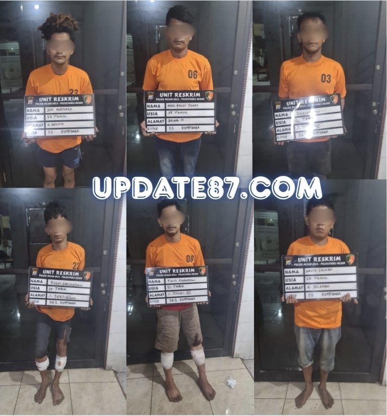 Polsek Medan Area Tangkap Enam Pelaku Pembongkaran Sekolah An-Nizam, Tiga di Antaranya Ditembak