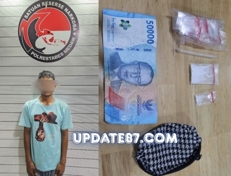 Polisi Tangkap Bandar Sabu di Medan Tuntungan