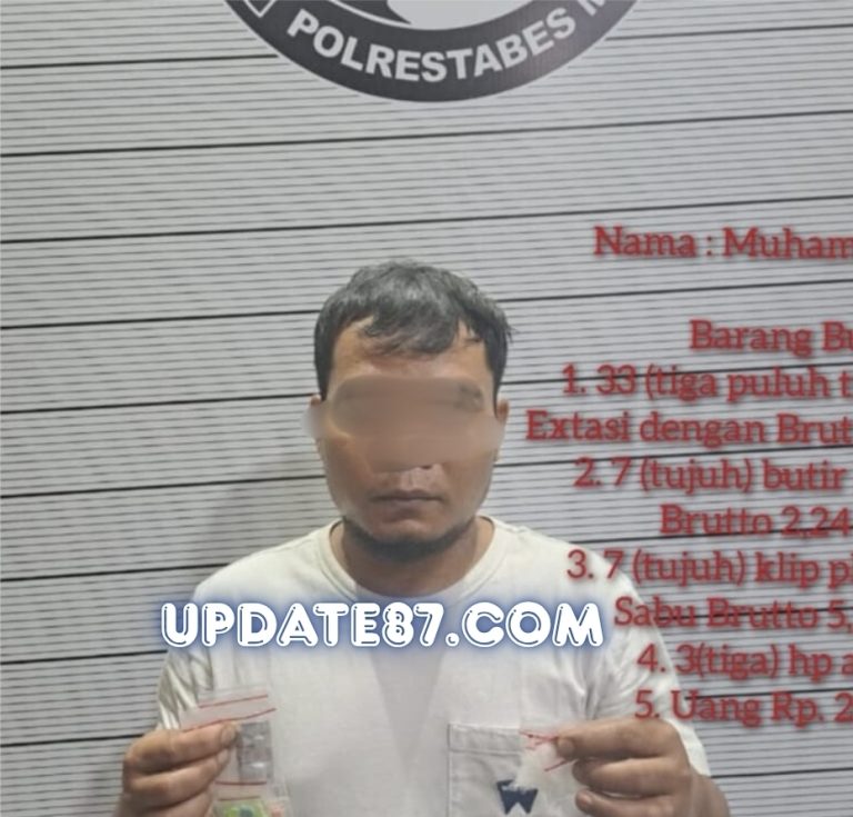 Edarkan Narkoba, Seorang Pemuda Ditangkap Polisi di Kawasan Medan Helvetia