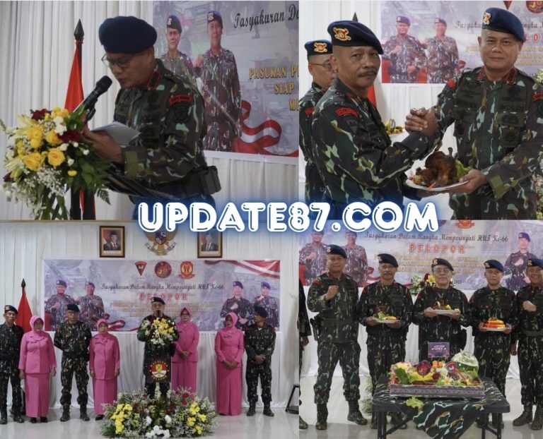 Satbrimob Polda Sumsel Gelar Tasyakuran HUT Pelopor ke-66 Sekaligus Pelepasan Anggota Purnabakti
