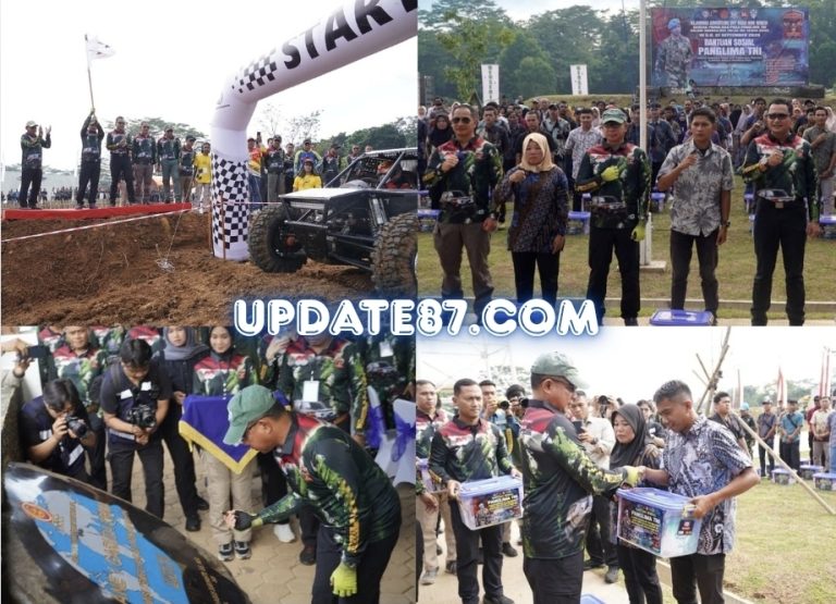 Panglima TNI Serahkan Bansos dan Resmikan Lane 1 Garuda Prima di Kejurnas Adventure Offroad 2025