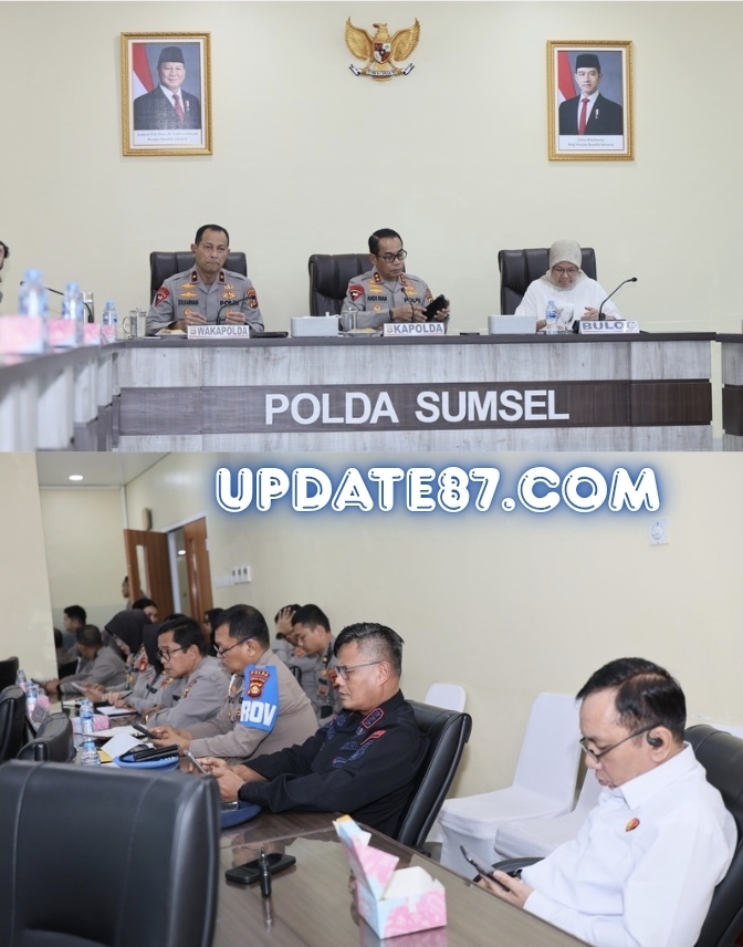 Dansat Brimob Polda Sumsel Ikuti Rapat Kesiapan Kedatangan Kapolri dalam Panen Raya Jagung Serentak