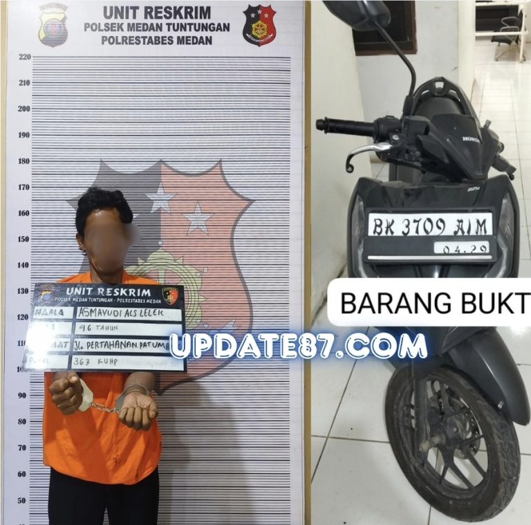 Operasi Kancil Toba 2025, Polsek Medan Tuntungan Amankan Pelaku Curanmor