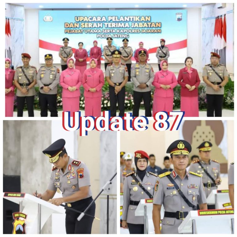 Pelantikan Direktur Reserse PPA dan PPO Polda Jateng, Tegaskan Komitmen Perlindungan Perempuan dan Anak