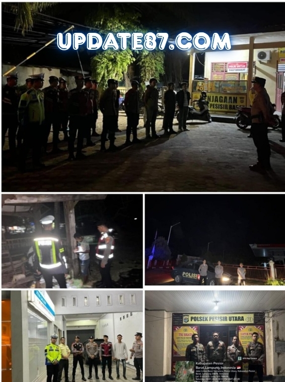 Polres Pesisir Barat serta Polsek Jajaran Laksanakan Patroli Cipta Kondisi