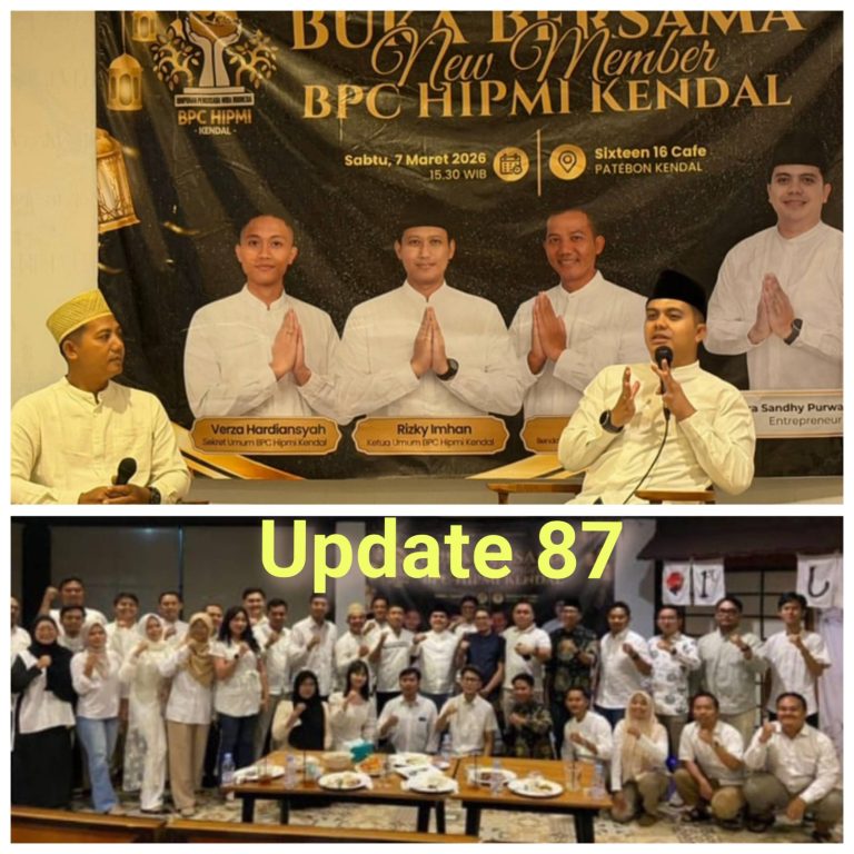 Membangun generasi Muda lewat Bukber BPC HIPMI Kendal dan Pemerintah Kabupaten kendal